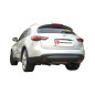 Silencioso trasero doble en acero inox Infiniti FX37 3.7 V6 (235KW) 10/2008 - 2013