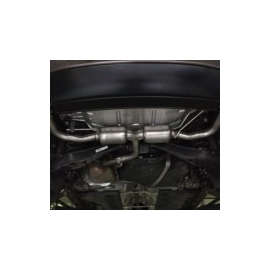 Escape trasero doble en acero inox Volkswagen Beetle-Coccinelle 2.0TSI (147KW) 2011 - 2013