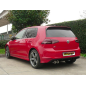 Escape trasero en acero inox Volkswagen Golf VII 1.6TDI (77KW) 2012 - 2014