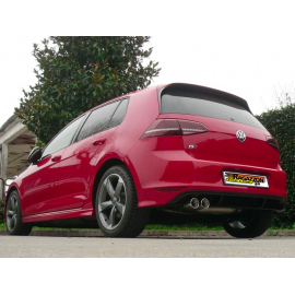 Escape trasero en acero inox Volkswagen Golf VII 1.6TDI (77KW) 2012 - 2014