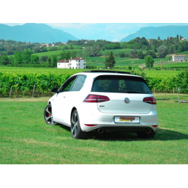 Silencioso trasero doble en acero inox Volkswagen Golf 7 GTI 2.0TSI (162/169KW) 2013 - 2017