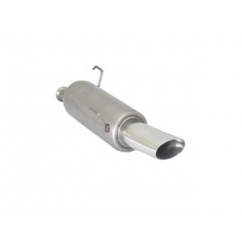 Silencioso trasero acero inox salida ovalada Peugeot 206 1.1 (40/44KW) - 1.4 (55KW) 2000 - 2009