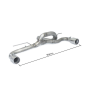 Tramos traseros dobles en acero inox BMW Série 1 F20 116D - ED (85KW - N47) 2011 - 2015