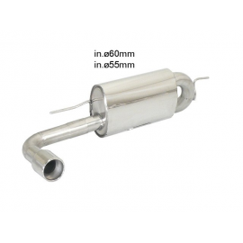Silencioso trasero en acero inox BMW Série 1 F20 120D - XD (135KW - N47) 2011 - 2015