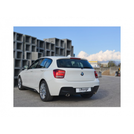Silencioso trasero doble en acero inox BMW Série 1 F20 118I (125KW - N13) 2011 - 2015