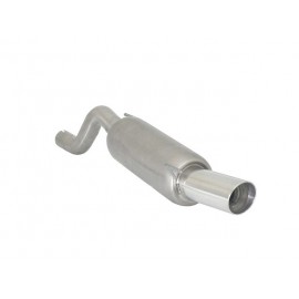 Silencioso trasero acero inox salida redonda Peugeot 206 1.6 16V (80 KW) 2001- 2009