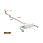 Tramo intermedio grupo N en acero inox BMW Série 3 F31(TOURING) 328I - IX (180KW) 2012 - 2015
