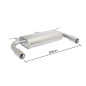 Silencioso trasero doble en acero inox BMW Série 3 F35(LONG BASE) 328LI (180KW) 2012 - 2015