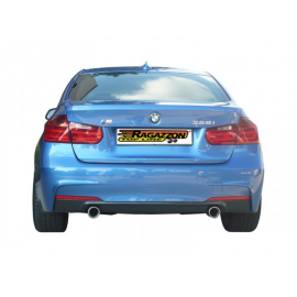 Silencioso trasero doble en acero inox BMW Série 3 F35(LONG BASE) 328LIX (180KW) 2012 - 2015