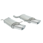 Silencioso trasero doble en acero inox BMW X5 E53 3.0D (135 KW) + RESTYLING 2001 - 02/2007