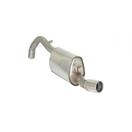 Tubo intermedio con silencioso en acero inox Alfa Romeo 75 KAT. 1.6IE - 1.8IE 1987 - 1993