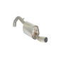 Posteriore inox con terminale rotondo Alfa Romeo 75 KAT. 2.0 Twin Spark 1987 - 1993