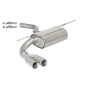 Silencioso trasero en acero inox BMW Série 4 F32(COUPE) 420D - 420D XDRIVE (135KW) 2013 - 2015
