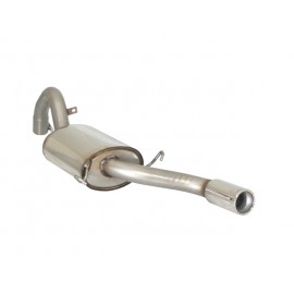 Silencioso trasero en acero inox con salidas redondas Alfa romeo 75 1.8 TURBO AMERICA 1987 - 1993