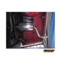 Escape trasero en acero inox con salidas redondas Alfa romeo 75 2.5 V6 Q.V. - 3.0I V6 AMERICA 1988 - 1993