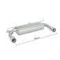 Silencioso trasero doble en acero inox BMW Série 4 F33(CABRIO) 428IX (N20 180KW) 2014 - 2016