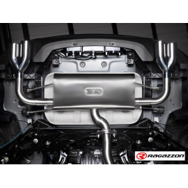Pot d'échappement arrière duplex Fiat 124 Spider 1.4 MULTIAIR (103KW) 2016 - Aujourd'hui sorties rondes 70 mm décalées