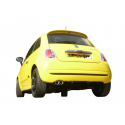 Silencioso trasero en acero inox Fiat 500 (TYP312) 0.9 TWINAIR TURBO (62KW) 2011 - Hoy