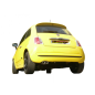 Silencioso trasero en acero inox Fiat 500 (TYP312) 0.9 TWINAIR TURBO (62KW) 2011 - Hoy