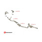 Tramo intermedio con silencioso en acero inox Alfa Romeo 75 KAT. 2.5 V6 Q.ORO/MILANO - 3.0I V6 1988 - 1993