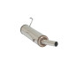 Silencioso trasero grupo N en acero inox Peugeot 206 CC 1.6 16V (80 KW) 2001- 2009