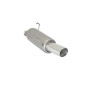 Pot d'échappement arrière en inox 1 sortie ronde 90mm Peugeot 206 1.1 (40/44KW) - 1.4 (55KW) 2000 - 2009 Pot d'échappement arrière en inox 1 sortie ronde 90mm Peugeot 206 1.1 (40/44KW) - 1.4 (55KW) 2000 - 2009