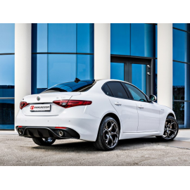 Silencioso trasero dobles en acero inox Ragazzon Alfa Romeo Giulia(952) 2.0 Turbo Q4 Veloce (206kW) 2016 - Hoy
