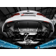 Escape trasero doble en acero inox Alfa Romeo Giulia(952) 2.0 Turbo Q4 Veloce (206kW) 2016 - Hoy