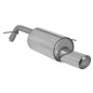 Escape trasero en acero inox Peugeot 207 1.6 16V THP (110KW) 05/2006 - 2012