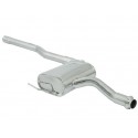 Tramo intermedio con un silencioso en acero inox Alfa Romeo 146 1.4 16V - 1.6 16V - 1.8 16V - 2.0 16V T.S. 06/1997 - 2001