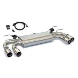 Posteriore inox sdoppiato con terminali rotondi 4 / 80 mm Abarth 124 Spider 1.4T Multiair (125kW) 2016 - Oggi