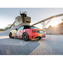 Posteriore inox sdoppiato con terminali rotondi 4 / 80 mm Abarth 124 Spider 1.4T Multiair (125kW) 2016 - Oggi