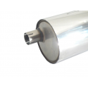 Silencioso trasero en acero inox con salida ovalada Fiat 500 (typ312) S 1.2 (51kW) 2013 - Hoy