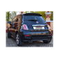 Silencioso trasero doble en acero inox salidas redondas Fiat 500 (typ312) S 1.3 Mjet (70kW) 2013 - Hoy