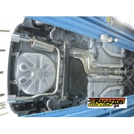 Silencioso trasero doble en acero inox Peugeot 208 1.6VTI (88KW) 2012 - Hoy