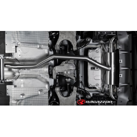 Silencioso trasero doble acero inox salidas Carbon Alfa Romeo Giulia(952) 2.0 TURBO (147KW) 2016 - Hoy