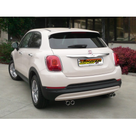 Silencioso trasero doble 2 salidas redondas Fiat 500X 1.6 E-TORQ (81KW) 2015 - Hoy