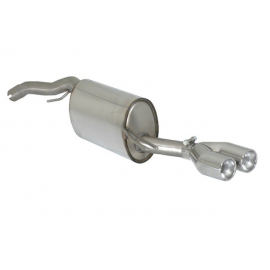 Silencioso trasero en acero inox Fiat Bravo II 1.4 16V (66Kw) 02/2007 - 2014