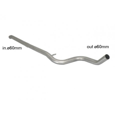 Tramo intermedio grupo N en acero inox  Peugeot 208 GTI 1.6 (147KW) 2013 - 2015