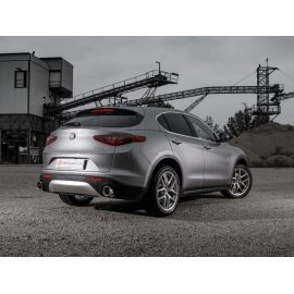 Pot d'Échappement arriere Inox Alfa Romeo Stelvio 2.0 Turbo Q4 (206kW) 2017 - Aujourd'hui