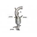 Catalizador + tramo supresor FAP en acero inox grupo N  Fiat Bravo II 2.0 MULTIJET 16V DPF (121KW) 2008 - 2014