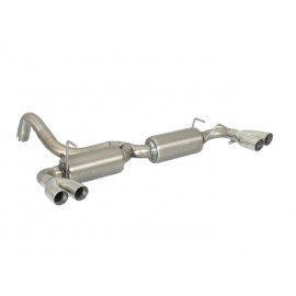 Tubo posteriore Gr. N inox sdoppiato con terminali rotondi 2 / 2x60 mm ABARTH 695 1.4 T-JET (132 / 140KW) Ø63.5mm 2009 - 2016