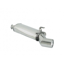 Silencioso trasero en acero inox con salida redonda Fiat Coupe 2.0 16V (104KW) 11/1993 - 1996