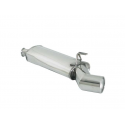 Silencioso trasero en acero inox con salida redonda Fiat Coupe 2.0 16V (104KW) 11/1993 - 1996