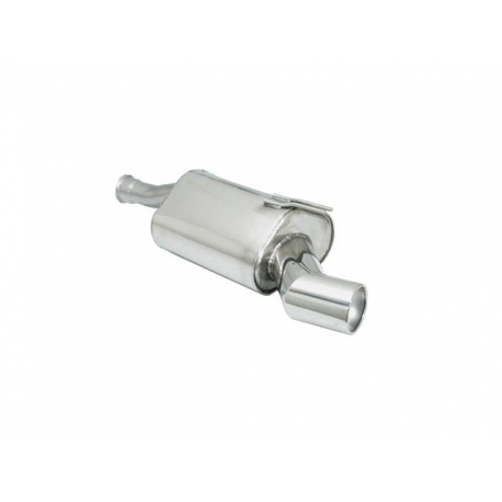 Silencioso trasero en acero inox salida redonda Coupe 2.0 20V TURBO (162KW) 1996 - 2000