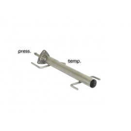 Tramo supresor segundo catalizador + tramo supresor filtro antipartículas en acero inox grupo N  Fiat Croma 1.9 Multijet 8/16V D