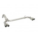Tubo posteriore Gr. N inox sdoppiato con terminali rotondi 2 / 2x60 mm Sport Line Abarth 500 / 595 1.4TJET (103kW) 2012 - 2015