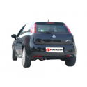 Escape trasero en acero inox con salida ovalada Fiat Grande Punto + Punto Evo 1.4 16V SPORT (70KW) 09/2005 - 2012