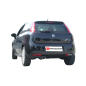 Escape trasero en acero inox con salida ovalada Fiat Grande Punto + Punto Evo 1.4 16V SPORT (70KW) 09/2005 - 2012