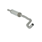 Tramo intermedio con silencioso en acero inox Fiat Panda II 1.4 16V 100Cv 10/2006 - 2012